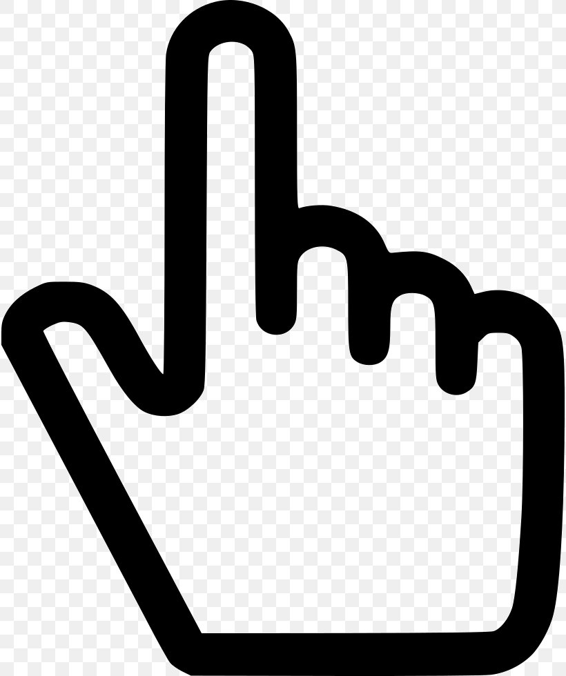 Index Finger Pointer Cursor Arrow, PNG, 818x980px, Index Finger, Area, Black And White, Cursor, Finger Download Free