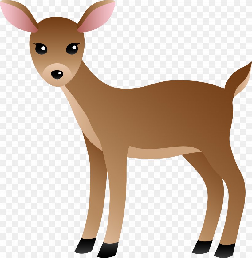 White-tailed Deer Clip Art, PNG, 6667x6830px, Deer, Antler, Cuteness, Dog Like Mammal, Fawn Download Free