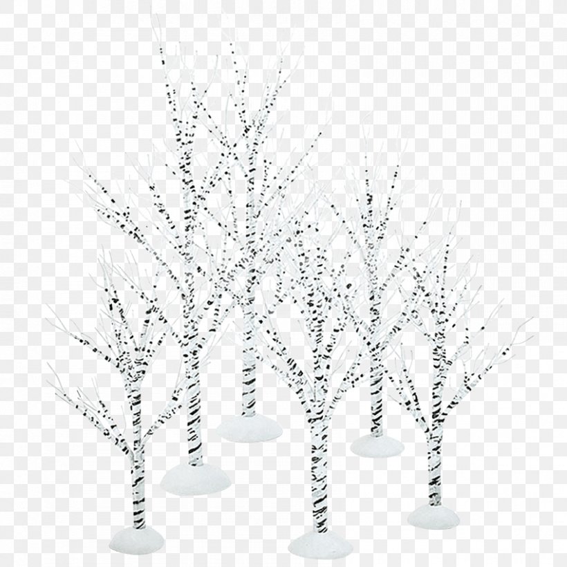 Christmas Decoration Birch Tree Winter Village, PNG, 850x850px, Christmas Decoration, Alambre, Amazoncom, Birch, Black And White Download Free