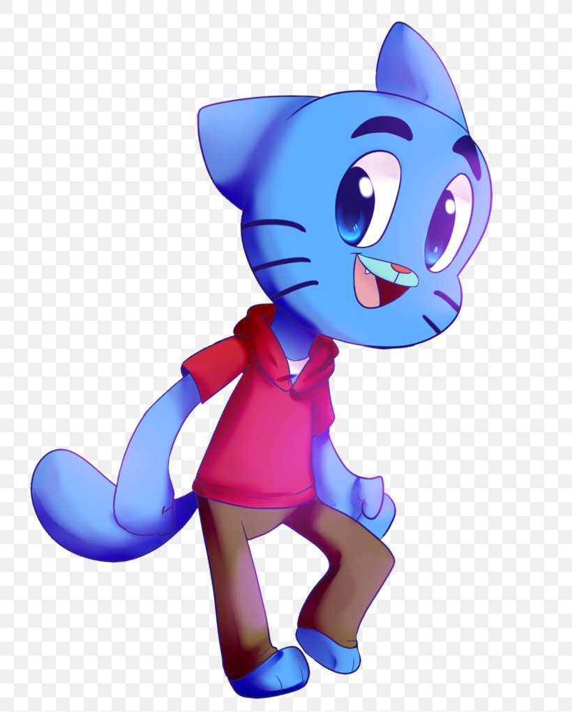 Fan Art Gumball Watterson Drawing Cat, PNG, 783x1021px, Art, Amazing World Of Gumball, Animal Figure, Art Museum, Blue Download Free