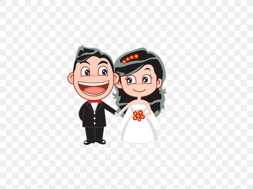 Wedding Invitation Cartoon Marriage, PNG, 1892x1416px, Wedding Invitation, Art, Bride, Bridegroom, Cartoon Download Free