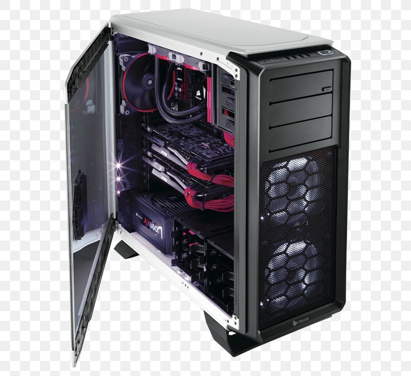 Computer Cases & Housings Corsair Components ATX Personal Computer Water Cooling, PNG, 605x750px, Computer Cases Housings, Ac Adapter, Atx, Computer, Computer Case Download Free