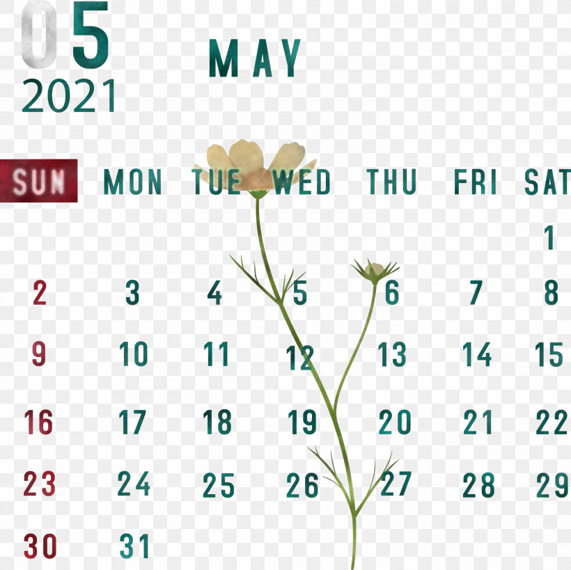 May 2021 Calendar May Calendar 2021 Calendar, PNG, 3000x2998px, 2021 Calendar, May Calendar, Calendar System, Geometry, Green Download Free