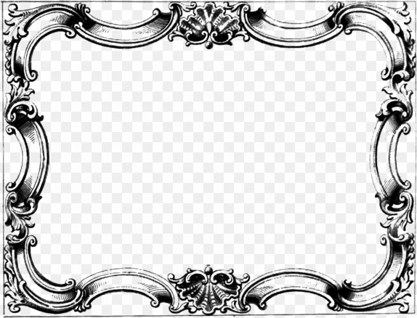 Picture Frame Clip Art, PNG, 977x747px, Picture Frame, Art, Black And White, Blog, Decoupage Download Free