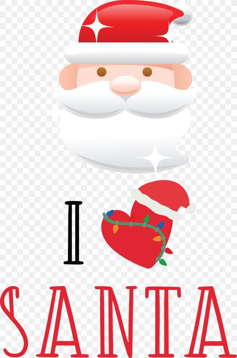 I Love Santa Santa Christmas, PNG, 1988x3000px, I Love Santa, Christmas, Christmas Day, Geometry, Line Download Free