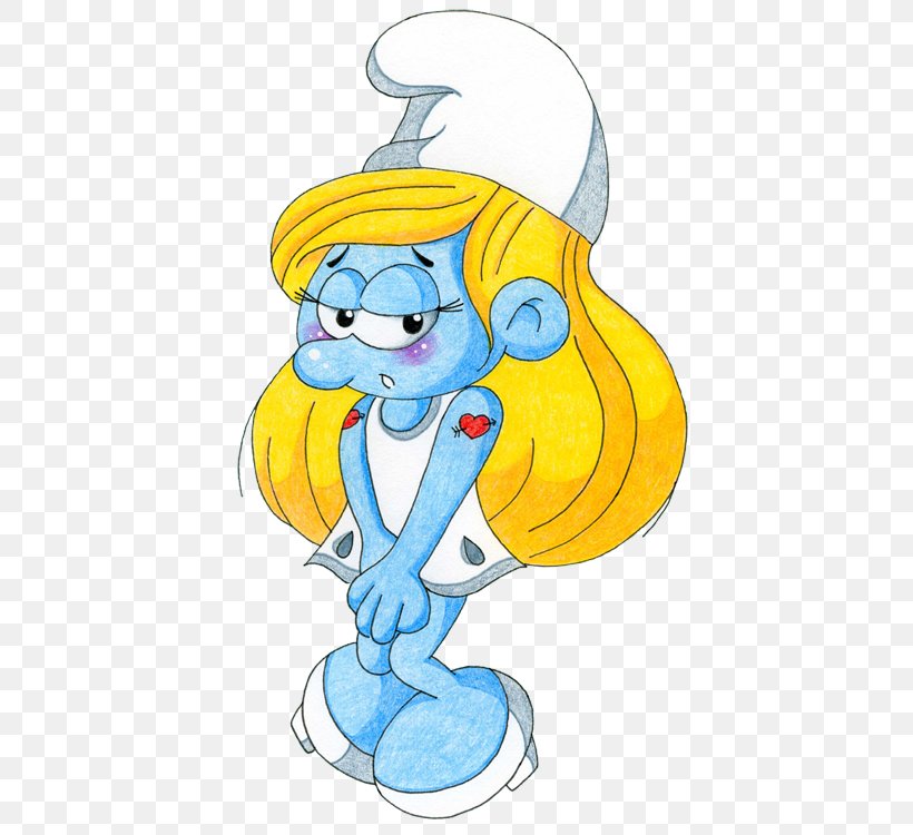 Smurfette Papa Smurf Clumsy Smurf Gutsy Smurf Vanity Smurf, PNG, 494x750px, Smurfette, Art, Cartoon, Clumsy Smurf, Deviantart Download Free