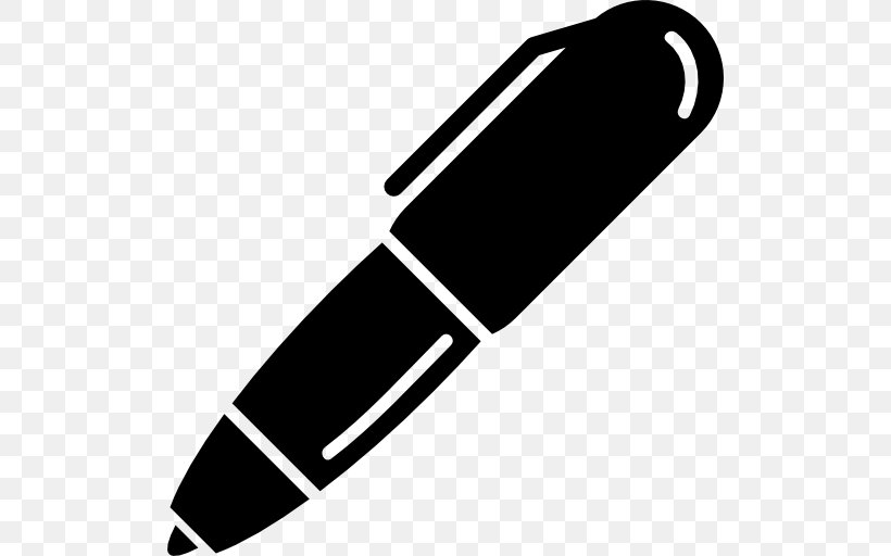 Ballpoint Pen Fountain Pen, PNG, 512x512px, Pen, Ballpoint Pen, Black, Black And White, Fountain Pen Download Free
