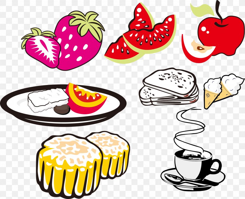 Cartoon Fruit Clip Art, PNG, 2325x1893px, Cartoon, Artwork, Auglis, Cuisine, Food Download Free