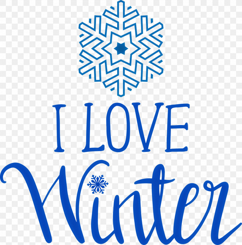 I Love Winter Winter, PNG, 2964x3000px, I Love Winter, Air Conditioning, Cobalt, Cobalt Blue, Geometry Download Free