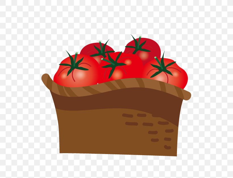 Tomato Red Red Vegetable Illustration, PNG, 625x624px, Tomato, Cartoon, Flower, Flowerpot, Food Download Free
