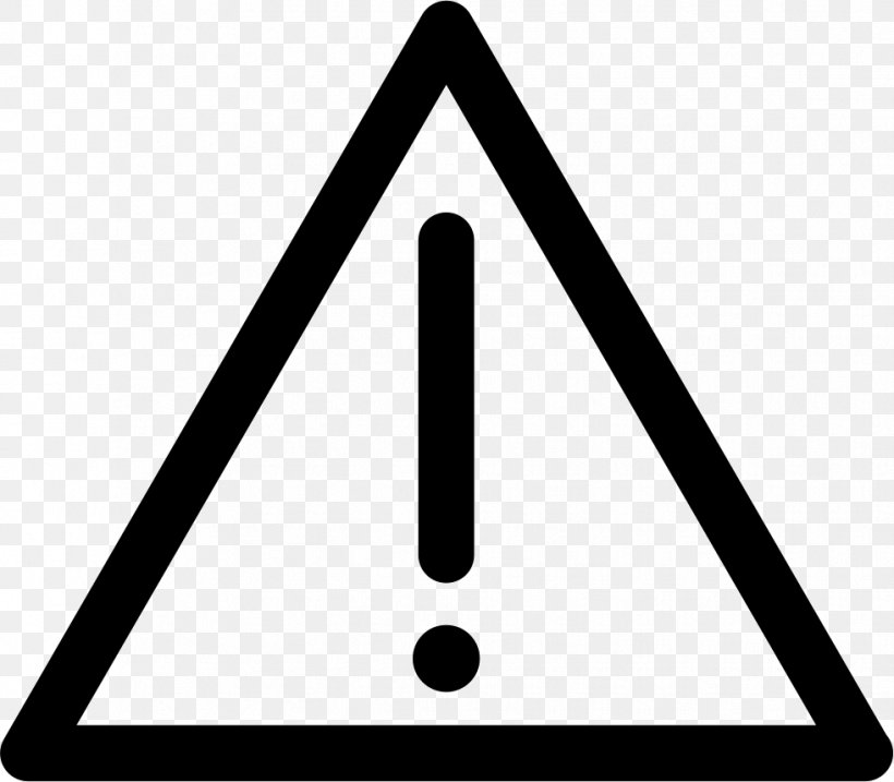 Warning Sign Clip Art, PNG, 981x858px, Warning Sign, Area, Black And White, Exclamation Mark, Hazard Download Free