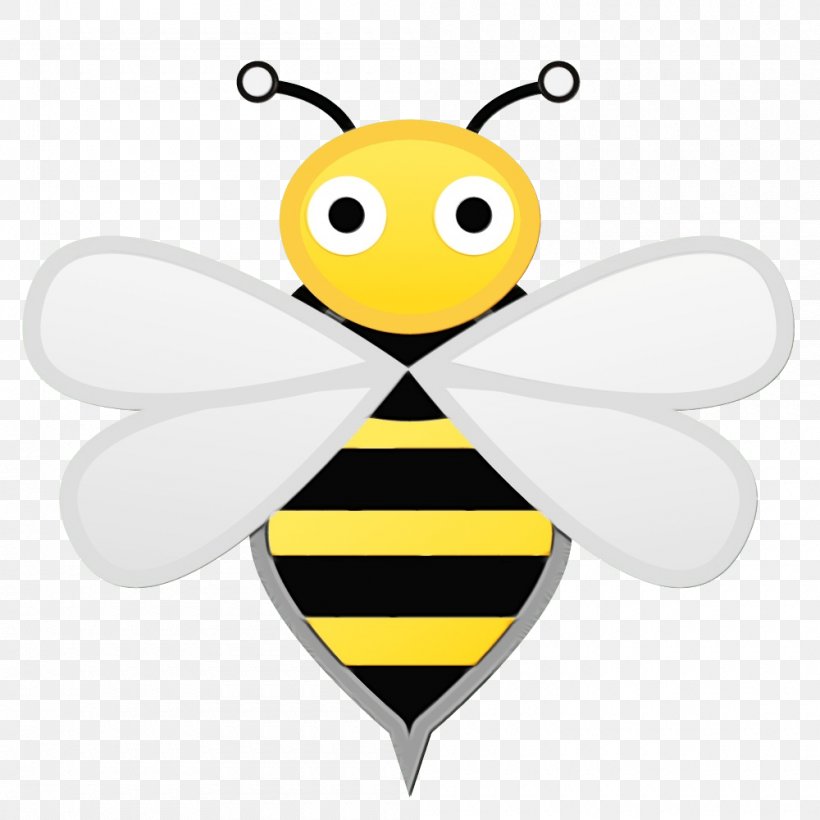 Bee Emoji, PNG, 1000x1000px, Bee, Africanized Bee, Beehive, Bumblebee, Cartoon Download Free