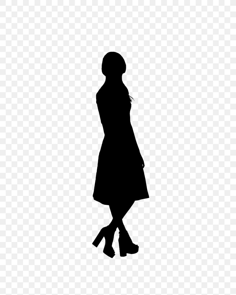 Dress Shoulder Sleeve Clip Art Silhouette, PNG, 724x1024px, Dress, Black, Black M, Blackandwhite, Clothing Download Free