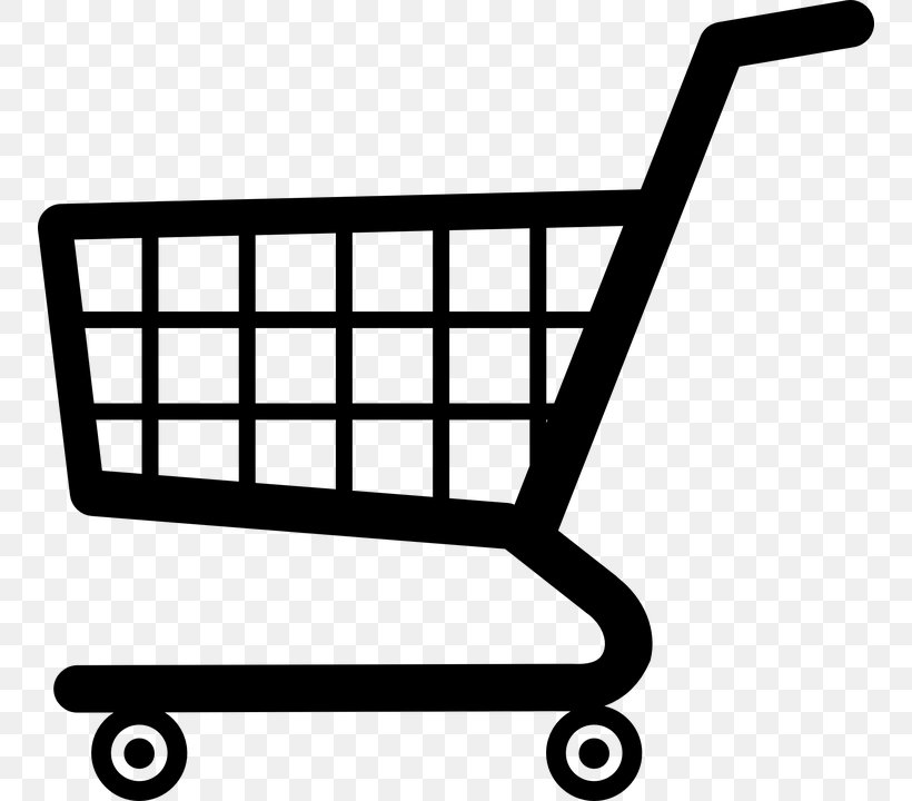 Shopping Cart Clip Art, PNG, 752x720px, Shopping Cart, Area, Black, Black And White, Cart Download Free