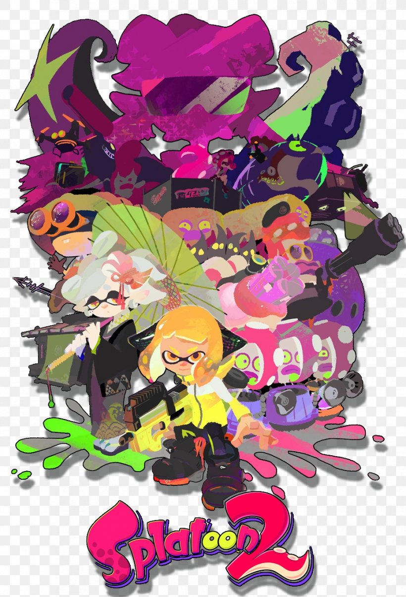 Splatoon 2 Minecraft: Story Mode Wii U Video Game, PNG, 929x1365px, Splatoon 2, Art, Computer Software, Fictional Character, Game Download Free