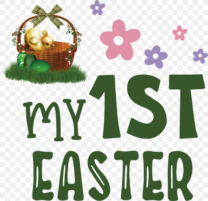 Happy Easter Day My 1st Easter, PNG, 3000x2903px, Happy Easter Day, Green, Logo, M, Meter Download Free