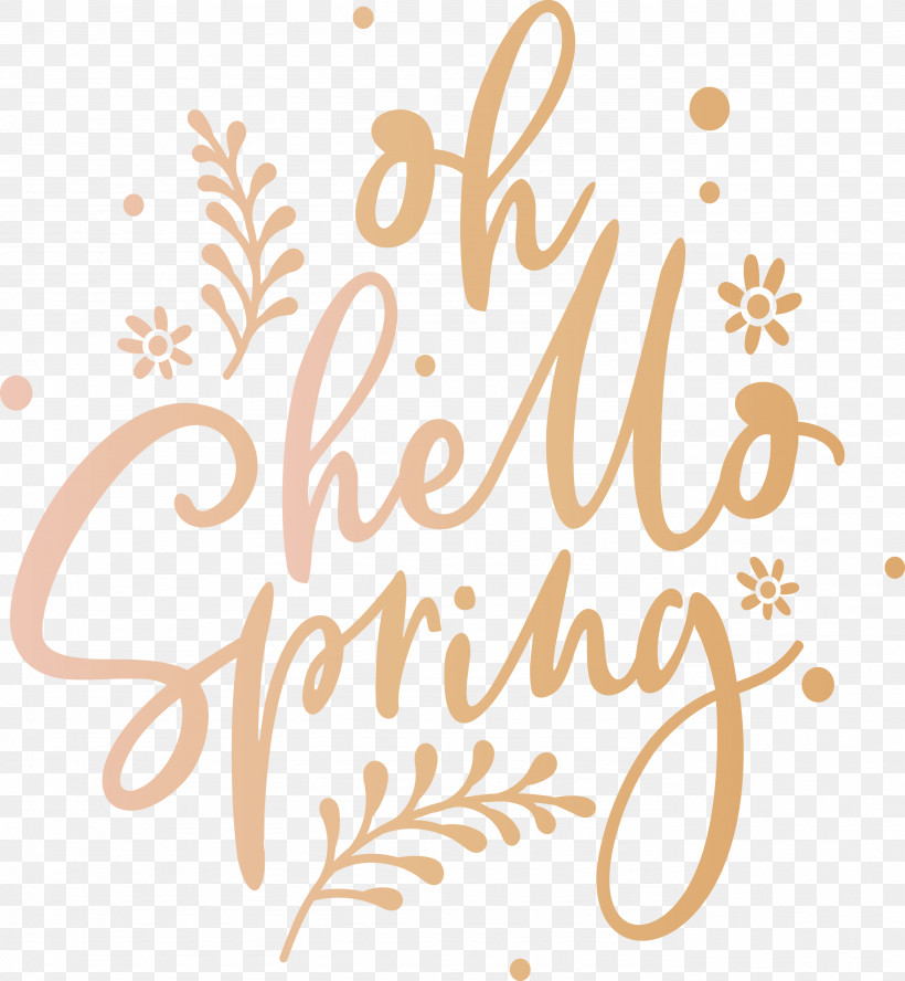 Hello Spring Spring, PNG, 2769x3000px, Hello Spring, Calligraphy, Line, Spring, Text Download Free