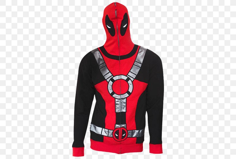 Hoodie T-shirt Deadpool Clothing Zipper, PNG, 555x555px, Hoodie, Bluza, Clothing, Coat, Costume Download Free