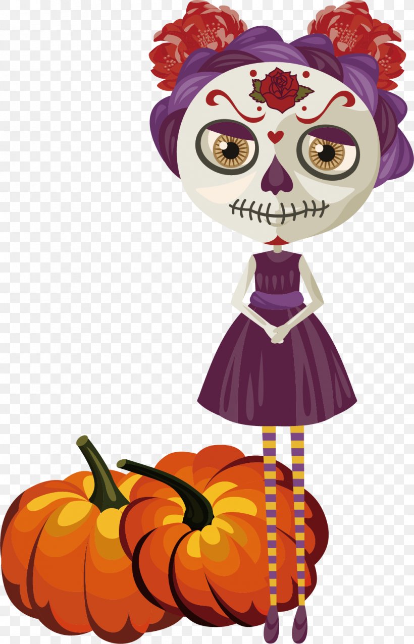 La Calavera Catrina Halloween Day Of The Dead Clip Art, PNG, 1044x1625px, Calavera, Art, Clip Art, Day Of The Dead, Fictional Character Download Free