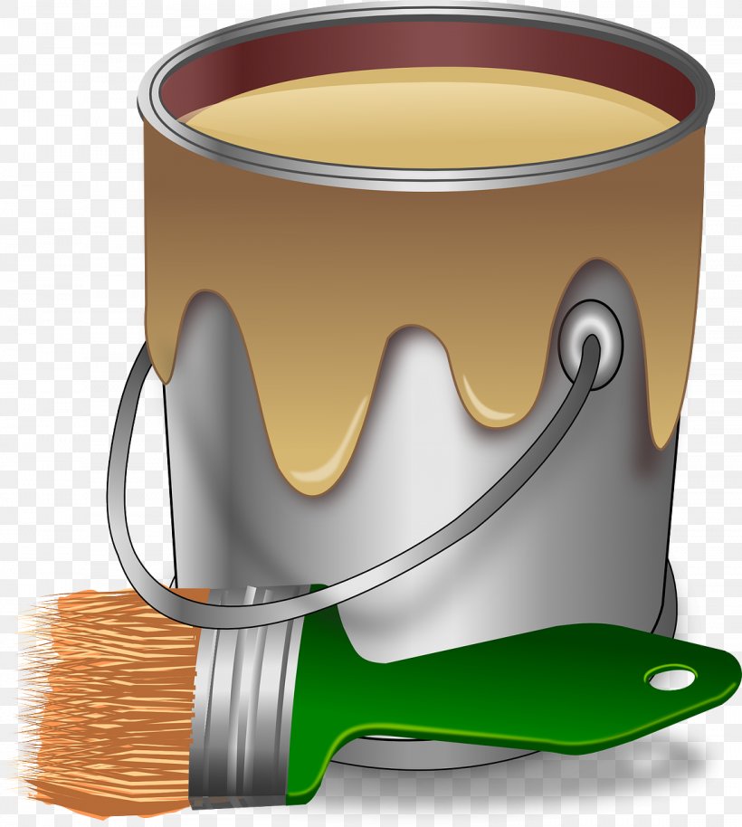 Paint Bucket Brush Clip Art, PNG, 1148x1280px, Paint, Brush, Bucket, Cartoon, Color Download Free