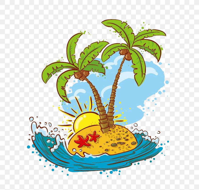 Coconut Image Vector Graphics Download, PNG, 737x783px, Coconut, Arecales, Beach, Cartoon, Date Palm Download Free