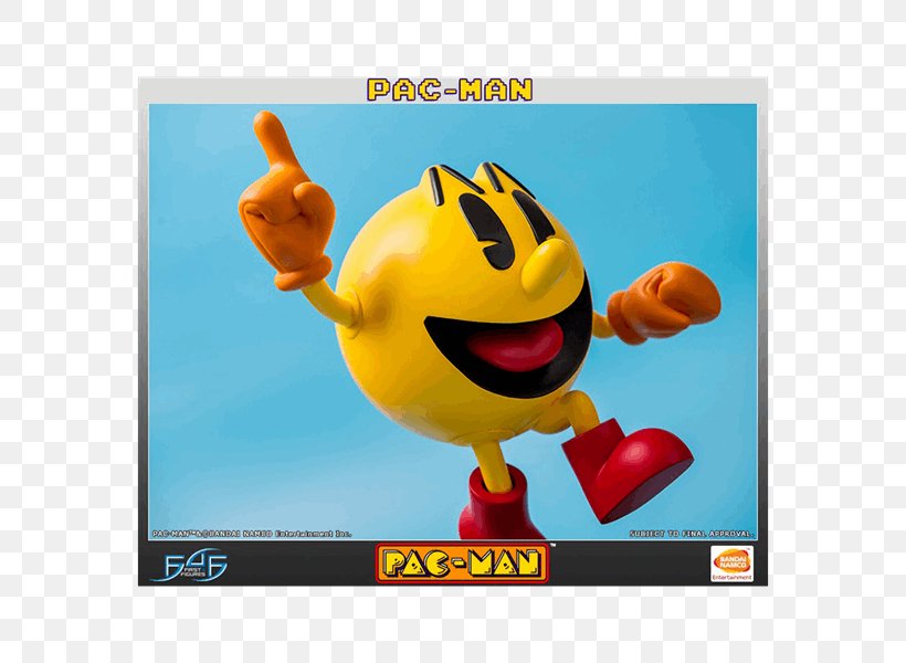 Pac-Man Video Games Arcade Game Namco Statue, PNG, 600x600px, Pacman, Arcade Game, Emoticon, Figurine, Game Download Free