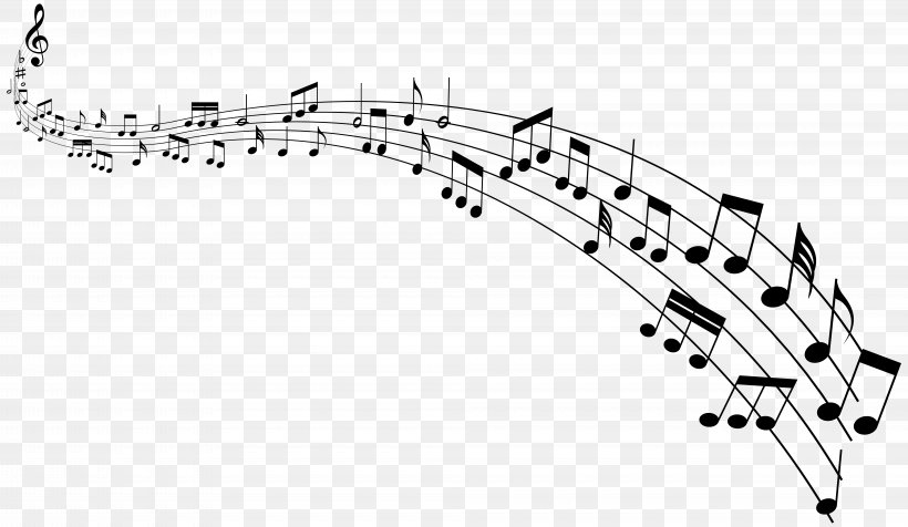 Musical Note Clip Art Image, PNG, 8000x4648px, Music, Blackandwhite, Drawing, Free Music, Line Art Download Free