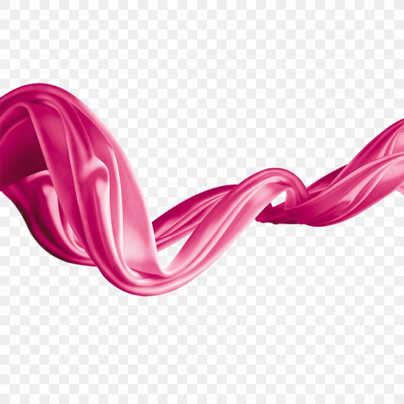 Ribbon, PNG, 1000x1000px, Ribbon, Damask, Free, Magenta, Pink Download Free