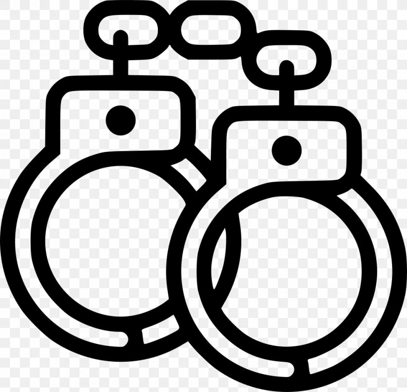 Shackle Handcuffs Clip Art, PNG, 980x944px, Shackle, Area, Arrest, Black And White, Chain Download Free