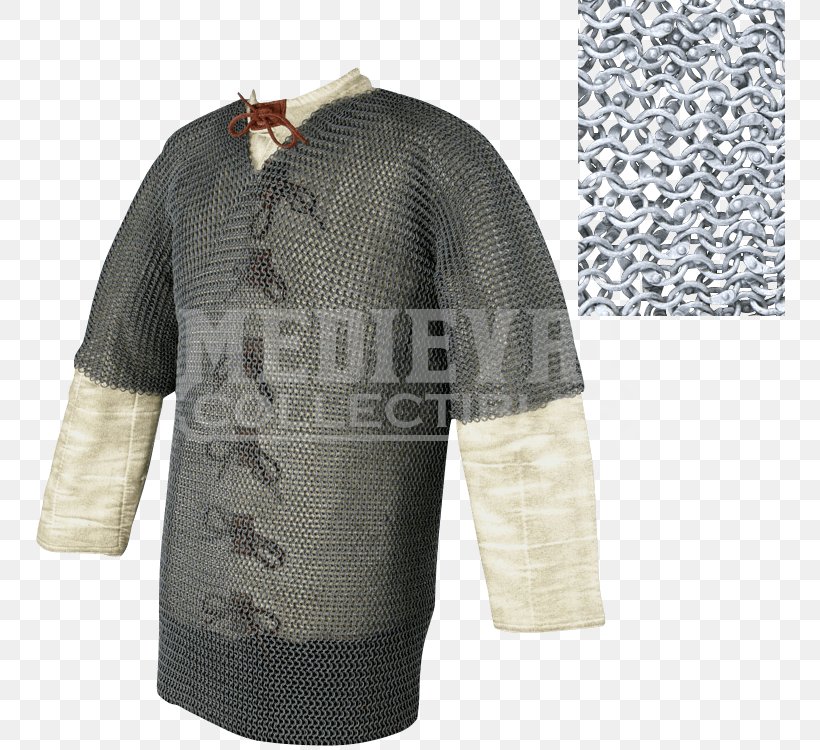 T-shirt Hauberk Mail Sleeve Ring, PNG, 750x750px, Tshirt, Armour, Chain, Clothing, Costume Download Free