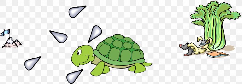 The Tortoise And The Hare Turtle Teamwork Rabbit, PNG, 1202x421px, Tortoise And The Hare, Animal Figure, Cartoon, Drawing, Green Download Free