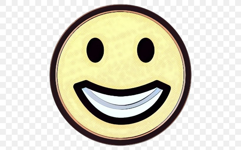 Happy Face Emoji, PNG, 512x512px, Pop Art, Bitstrips, Black, Cartoon, Cheek Download Free