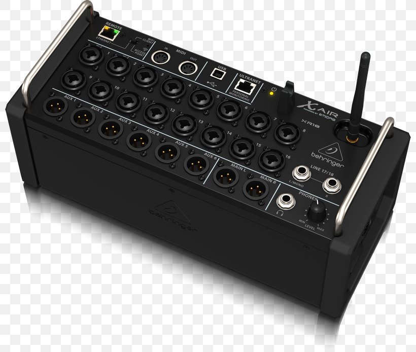 Behringer X Air XR18 Audio Mixers Behringer X Air XR12 Digital Mixing Console, PNG, 800x694px, Behringer X Air Xr18, Android, Apple Ipad Family, Audio, Audio Equipment Download Free