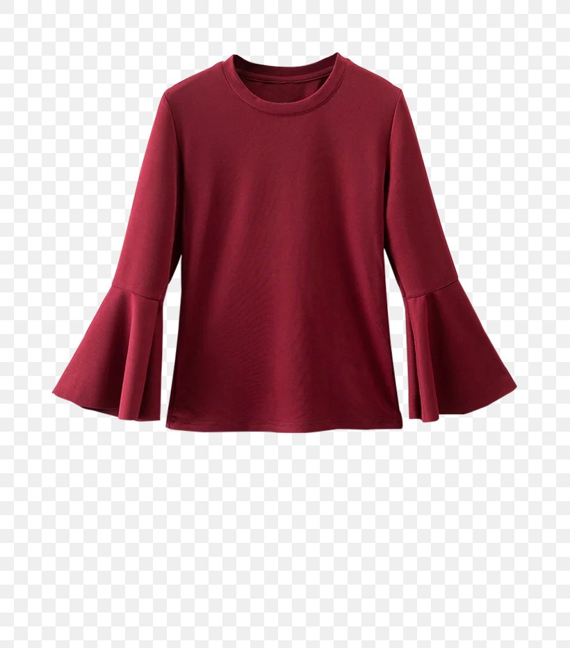 Long-sleeved T-shirt Blouse Long-sleeved T-shirt Maroon, PNG, 700x931px, Sleeve, Blouse, Blue, Boot, Burgundy Download Free
