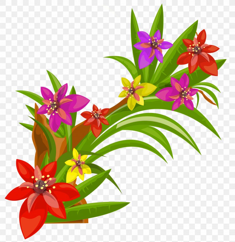 Pink Flowers Decorative Arts Clip Art, PNG, 5794x5968px, Flower, Cattleya, Cut Flowers, Decorative Arts, Flora Download Free