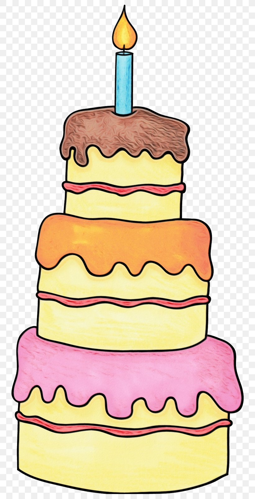 Birthday Candle, PNG, 762x1600px, Watercolor, Baked Goods, Birthday Candle, Cake, Cake Decorating Download Free