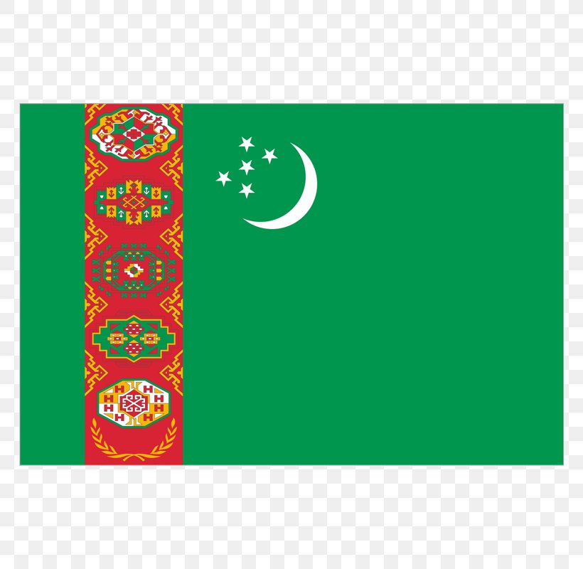 Flag Of Turkmenistan Flag Of Uzbekistan, PNG, 800x800px, Turkmenistan, Advertising, Area, Brand, Emblem Of Turkmenistan Download Free