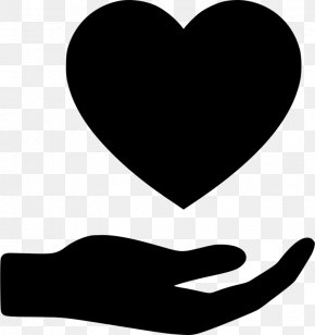 Helping Watercolor - Hand Heart Clip Art PNG