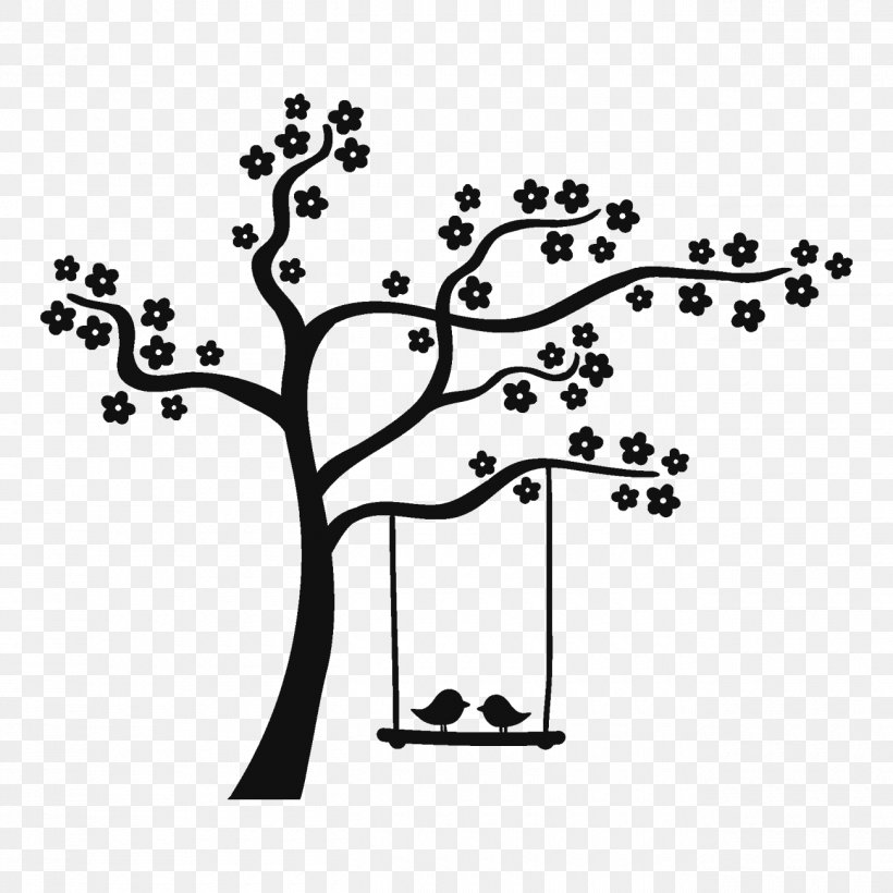 Lovebird Tree Clip Art, PNG, 1300x1300px, Bird, Area, Art, Black, Black And White Download Free