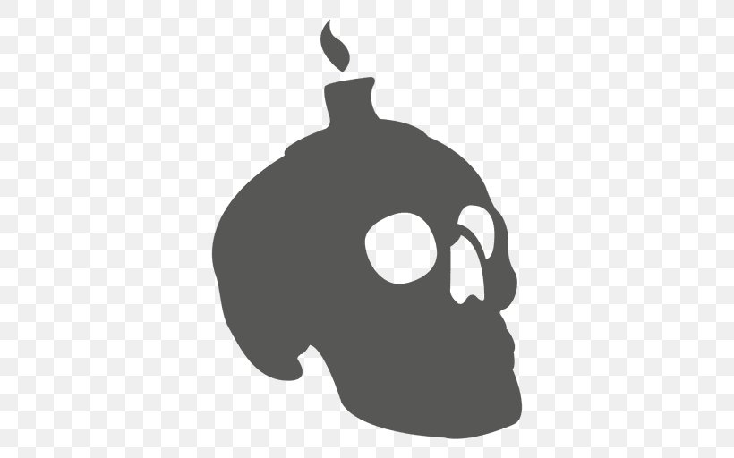 Skull Light Pyroflatulence, PNG, 512x512px, Skull, Black And White, Bone, Calvaria, Combustion Download Free
