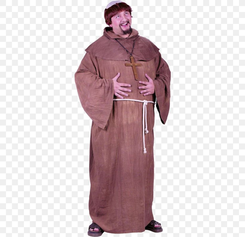 Friar Tuck Costume Robe Monk Clothing, PNG, 500x793px, Friar Tuck, Cloak, Clothing, Cosplay, Costume Download Free