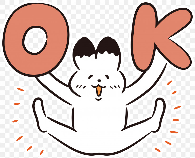 OK, PNG, 3000x2430px, Ok, Cartoon, Cat, Face, Happiness Download Free