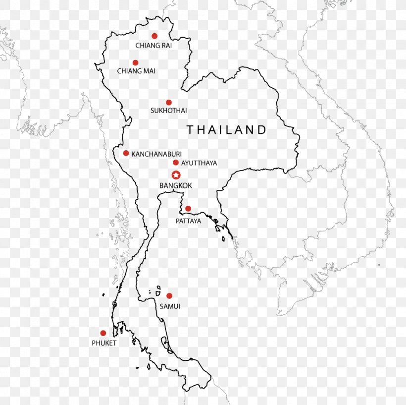 Thailand Map Library Black And White, PNG, 1003x1000px, Thailand, Area, Black And White, Gita Gasht Niavaran, Library Download Free