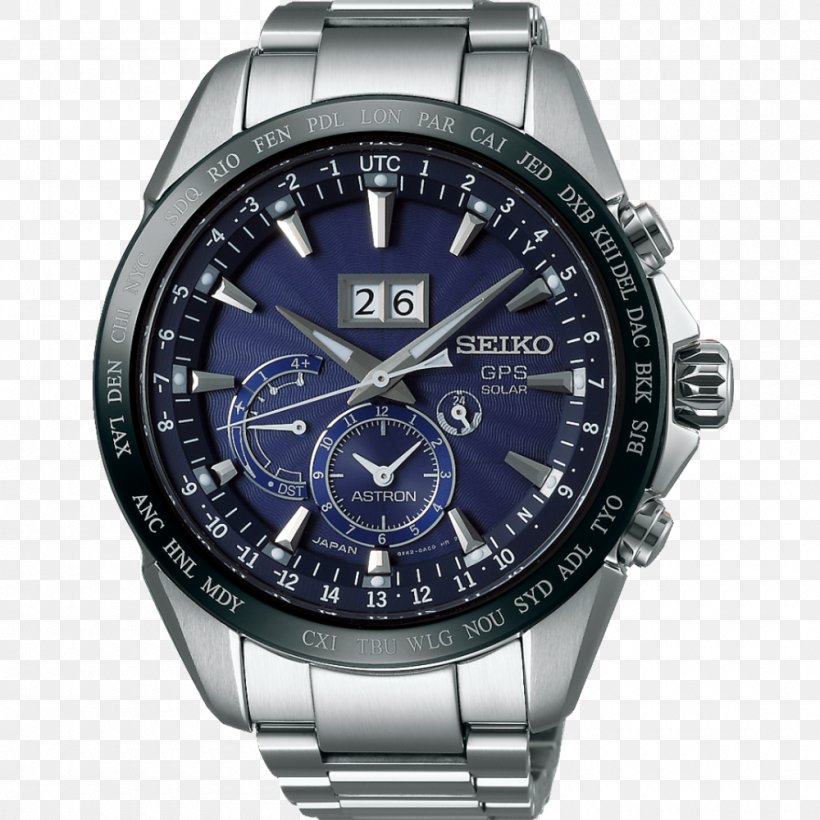 Astron Seiko Watch Corporation Seiko Watch Corporation Solar-powered Watch, PNG, 1000x1000px, Astron, Brand, Chronograph, Luneta, Quartz Clock Download Free
