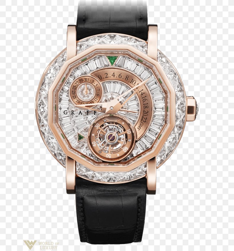 Watch Graff Diamonds Tourbillon Clock, PNG, 664x880px, Watch, Baume Et Mercier, Brand, Chronograph, Chronoswiss Download Free