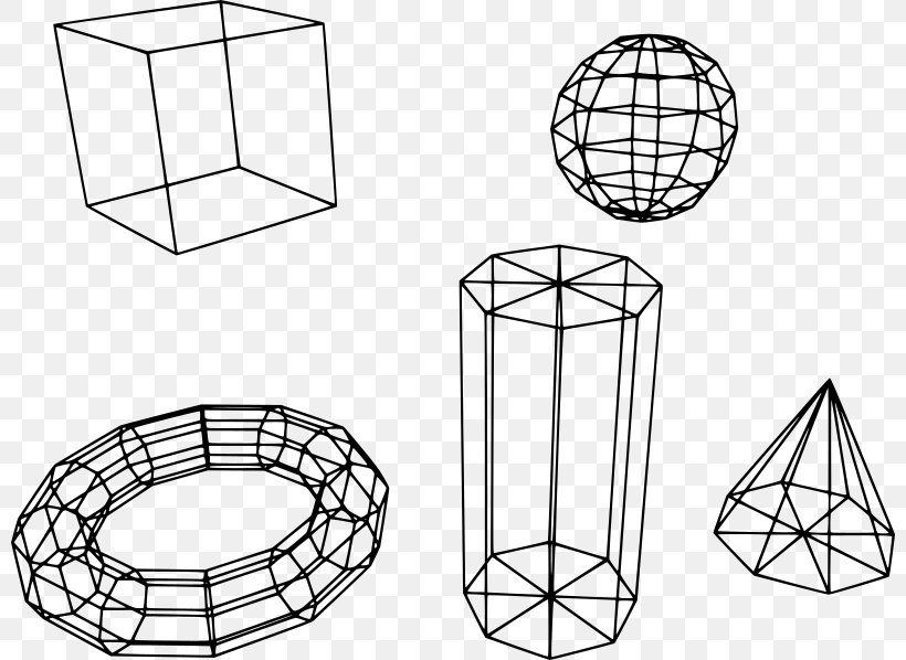 Wire-frame Model Polygon Mesh 3D Computer Graphics Three-dimensional Space, PNG, 800x598px, 3d Computer Graphics, 3d Modeling, Wireframe Model, Area, Black And White Download Free