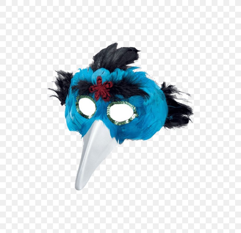 Bird Mask Feather Masquerade Ball Costume, PNG, 500x793px, Bird, Beak, Blindfold, Blue, Clothing Download Free