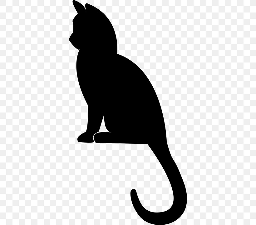 Kitten Cat Felidae Silhouette Clip Art, PNG, 378x720px, Kitten, Artwork, Black, Black And White, Black Cat Download Free