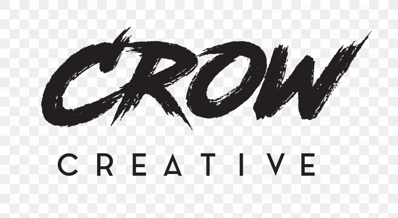 Logo Crow Creative Video Production Graphic Design Art, PNG, 6654x3658px, Logo, Art, Artist, Black And White, Brand Download Free