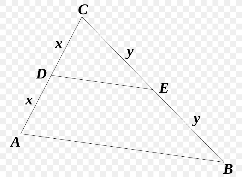 Triangle Linia środkowa Median Line Segment Trapezoid, PNG, 777x600px, Triangle, Altitude, Area, Diagram, Intercept Theorem Download Free